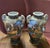 Goldenrod Antique Japanese Satsuma Faience Vases, 1800s, Set of 2 For Sale - Image 8 of 10