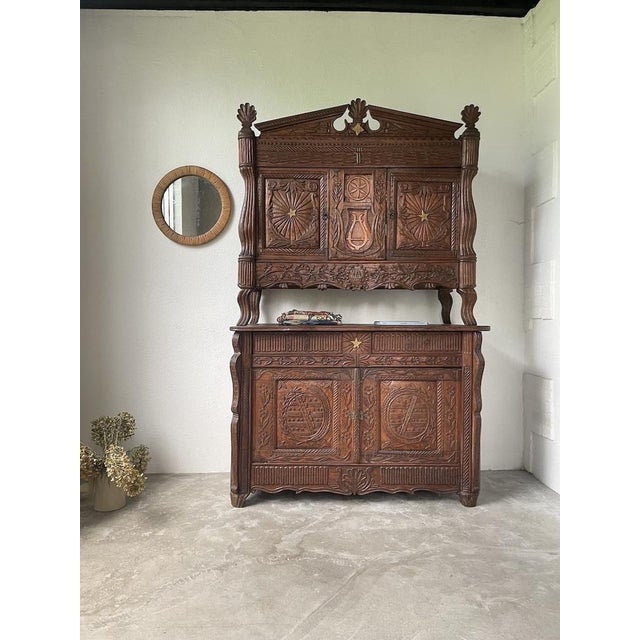 Antique Brutalist Cabinet, 1890 For Sale - Image 5 of 18