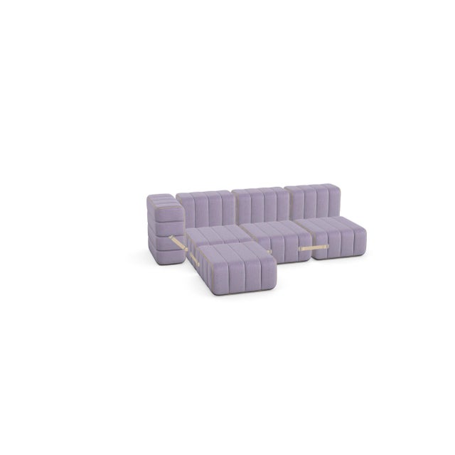 Metal Modular 3-Seater Sofa with Armrests in Dama from Ambivalenz, Set of 8 For Sale - Image 7 of 10