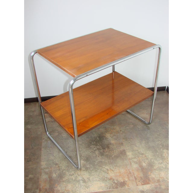 1930s Bauhaus B12 Side Table by Marcel Breuer for Thonet, Czechoslovakia, 1930s For Sale - Image 5 of 16