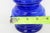 Indiana Glass Cobalt Blue Vase Double Stacked Beehive Design Made in Usa 4877b For Sale - Image 10 of 10