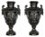 Renaissance Revival Black Painted Bronze Vases For Sale
