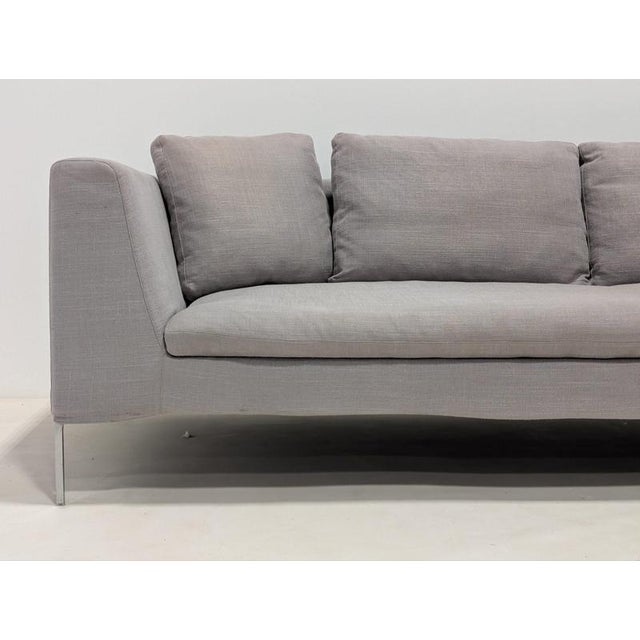 Grey Charles Sofa from B&B Italia For Sale - Image 11 of 13