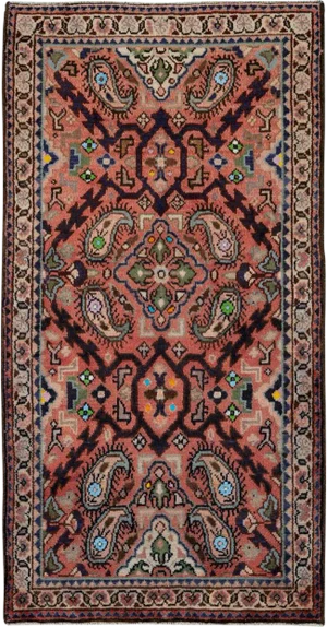 Vintage Persian Hamadan Rug – Size: 2' 4" X 4' 5"