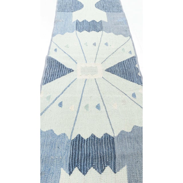Modern Swedish Flat-Weave Wool Fragment Runner by Doris Leslie Blau For Sale In New York - Image 6 of 7