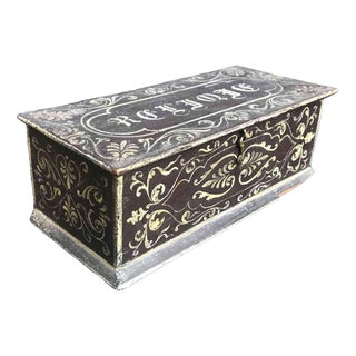 French Lacquered Relic Box For Sale