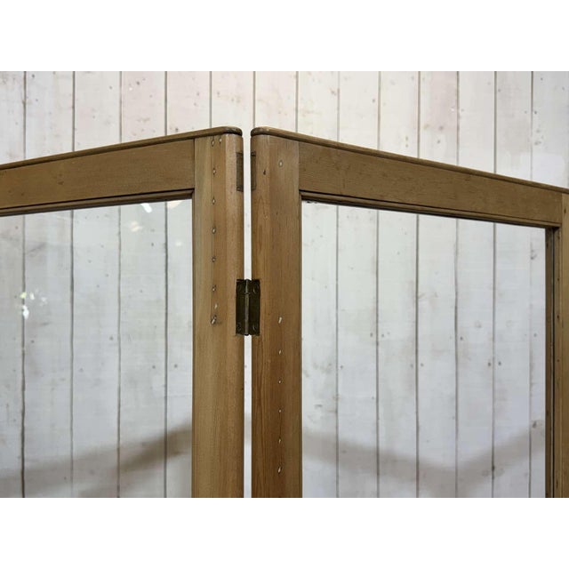 Antique 19th Century English Folding Screen with Pine Doors For Sale - Image 5 of 10