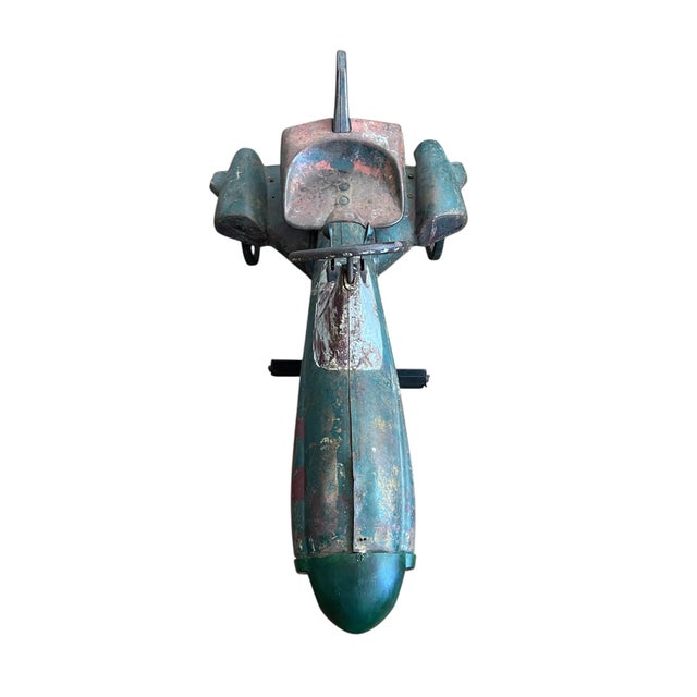 Green 1950's Murray Atomic Missile Pedal Car For Sale - Image 8 of 16