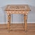 Farmhouse Antique Rustic Hand Painted Mustard Yellow Black & White Tall Side End Table Work Table Small Desk W/ Turned Legs For Sale - Image 3 of 11