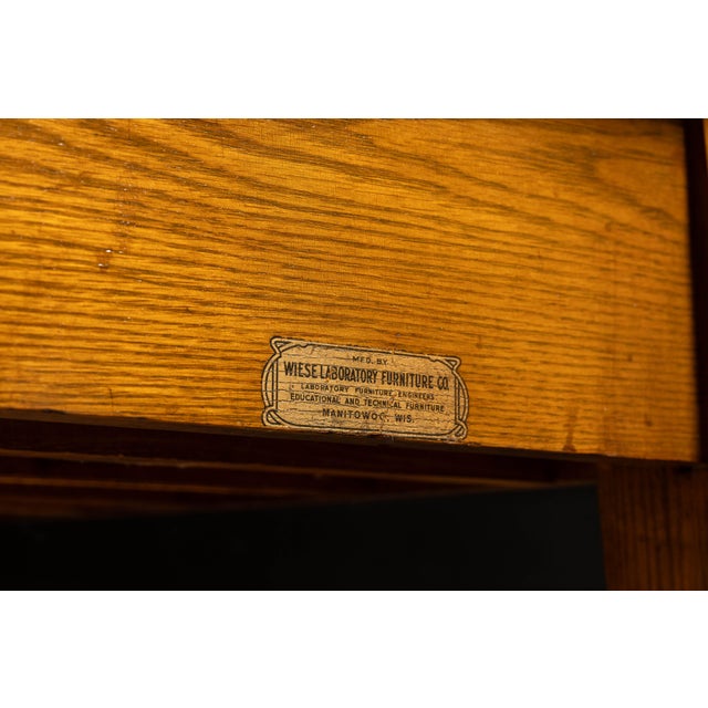 Vintage Tambour Door Laboratory Cabinet by Wiese For Sale - Image 11 of 14