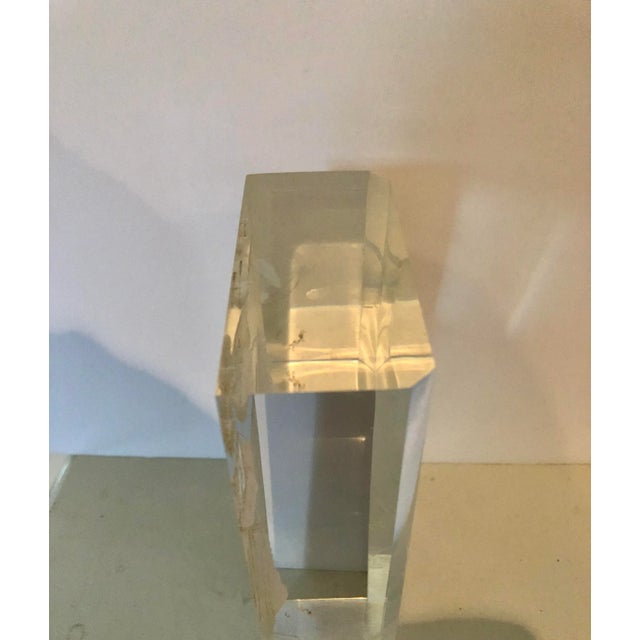 Vintage M Cox Carved Lucite Paperweight For Sale In South Bend - Image 6 of 10