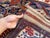 Afghan Peacock Area Rug, Hand-Knotted Wool, Floral, 4x6, Indigo & Magenta For Sale - Image 10 of 13