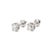 14k White Gold 4 Prong Screw Back 1.90 Ct Round Diamond Stud Earrings, A Pair For Sale - Image 4 of 8