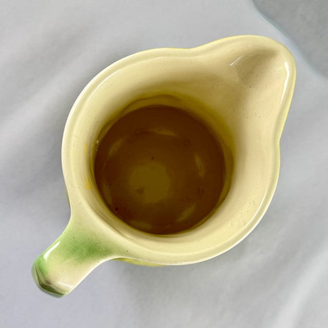 Cream 1960s St. Clement French Barbotine Raspberry Pitcher For Sale - Image 8 of 16