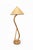 Mid-Century Modern Vintage Sculptural Bentwood Rattan Floor Lamp With Curved Loop Base For Sale - Image 3 of 6