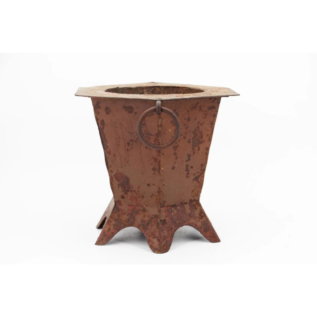 19th Century 19th Century Small Wrought Iron Charcoal Barbecue, Portuguese Baroque For Sale - Image 5 of 12