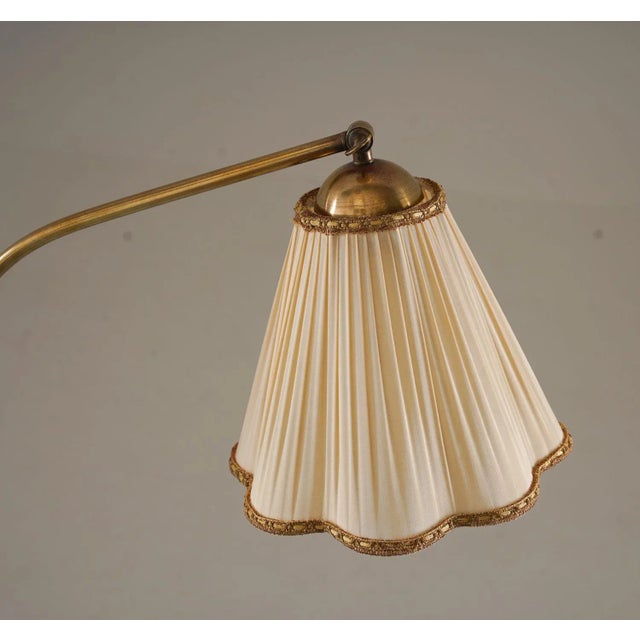 1940s Swedish Modern Floor Lamp attributed to Tor Wolfenstein for Ditzingers, 1940s For Sale - Image 5 of 8