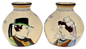 Vases by Henriot Quimper, 1950s, Set of 2