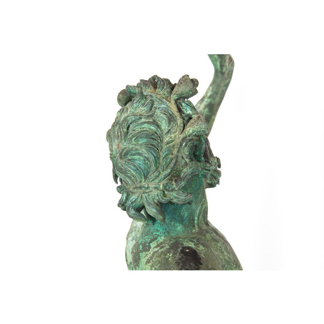 Italian Grand Tour Bronze Sculpture “Dancing Faun of Pompeii” After Antique For Sale - Image 16 of 18