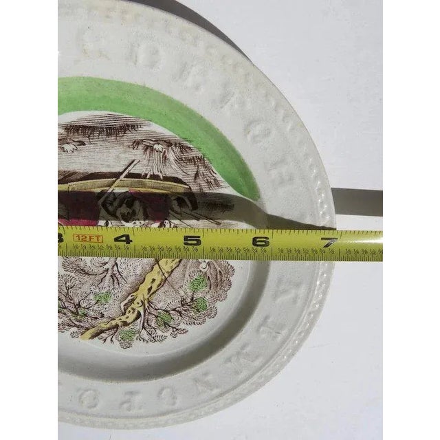 Ceramic Mid 19th Century English Child's Alphabet Plate by Edge Malkin For Sale - Image 7 of 7