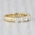 1.26ctw Diamond Wedding Anniversary Band 18k Yellow Gold Sz 5.25 Stackable Ring For Sale - Image 4 of 8