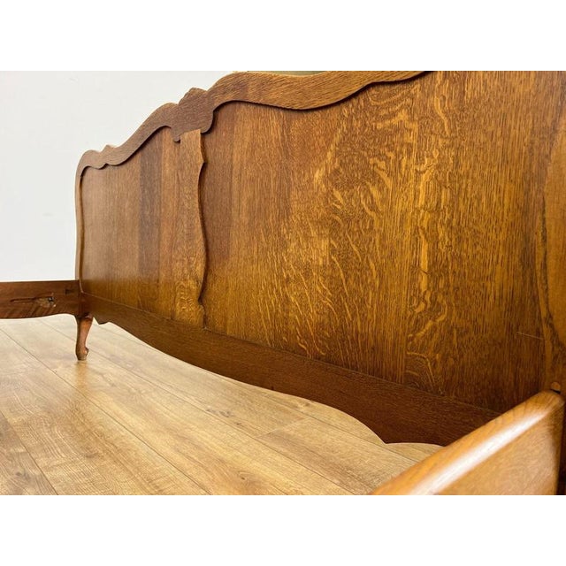 Vintage Louis XVI French Double Bed Frame in Oak For Sale - Image 12 of 13