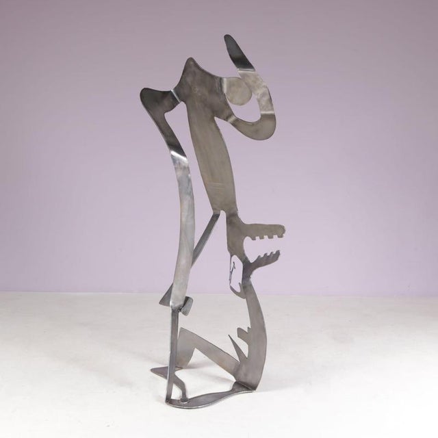 Guido Hafner, Mensch Mit Mensch (Human with Human), 1990s, Metal For Sale - Image 16 of 16