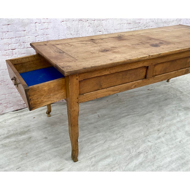 Brown French Provincial Farmhouse Table - 19th Century For Sale - Image 8 of 12