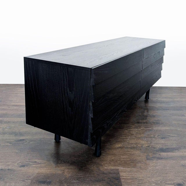 Blu Dot Lap Modern Black 6-Drawer Dresser With Sleek Horizontal Design, Attributed For Sale In San Francisco - Image 6 of 12