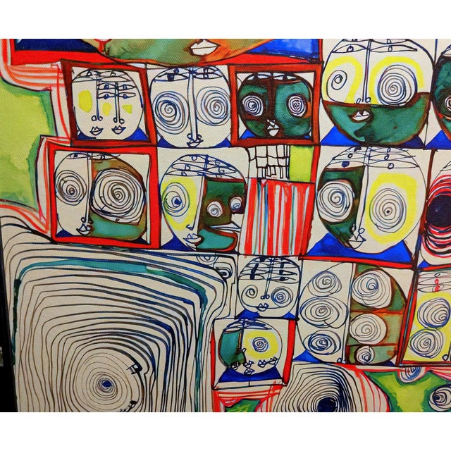 Textile Friedensreich Hundertwasser Surrealist Giclee Art Tryptic For Sale - Image 7 of 16