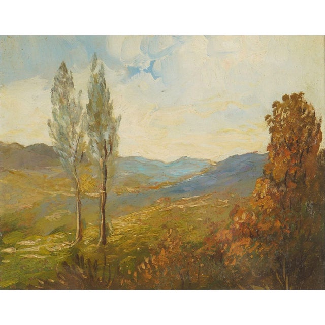Set of Three Oil on Board Landscapes, 1900-25 For Sale In Chicago - Image 6 of 12