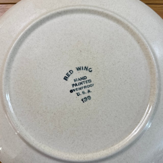 1950s 1950s Mid-Century Modern Red Wing Random Harvest Plates - Set of 11 For Sale - Image 5 of 12