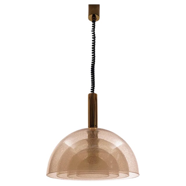 Model LT 338 Ceiling Lamp by Carlo Nason for Mazzega, 1970s For Sale