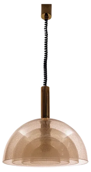 Model LT 338 Ceiling Lamp by Carlo Nason for Mazzega, 1970s