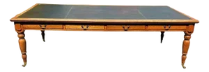 English Oak Conference Table, Desk or Dining Table, 1890s