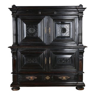 French 19th Century Napoleon III Ebonized Cabinet For Sale