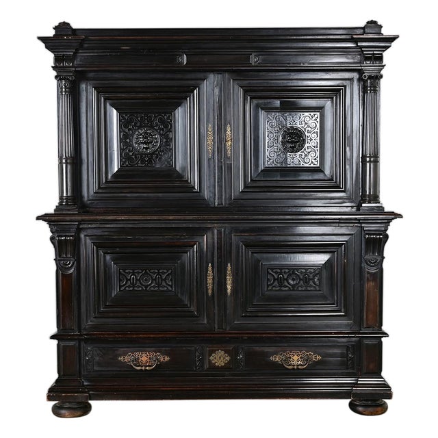 French 19th Century Napoleon III Ebonized Cabinet For Sale
