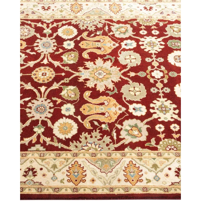 Solo Rugs Mogul, One-of-a-Kind Hand-Knotted Area Rug in Orange, 3' 1" x 5' 3" For Sale - Image 4 of 8