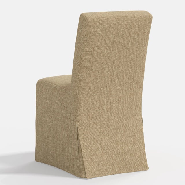 Stoffer Home x Cloth & Company Lindy Slipcover Dining Chair in Relaxed Linen Burlap For Sale In Chicago - Image 6 of 6