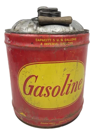 Vintage American Gasoline Petrol Can in Metal, 1940s