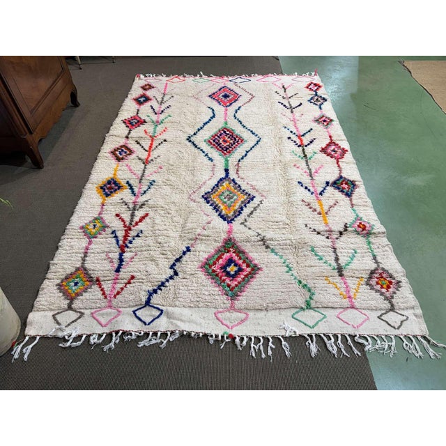 Azilal Berber Moroccan Handmade Wool Rug For Sale - Image 14 of 14