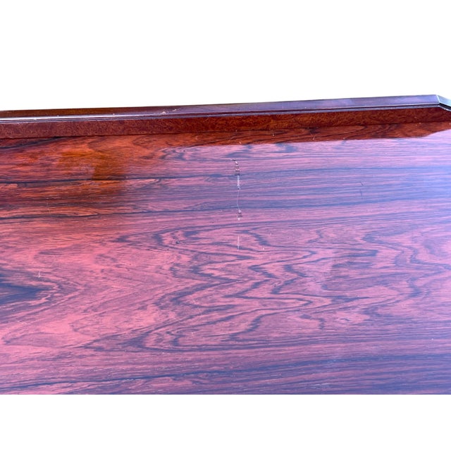 Wood Early 20th Century Rosewood Desk For Sale - Image 7 of 18