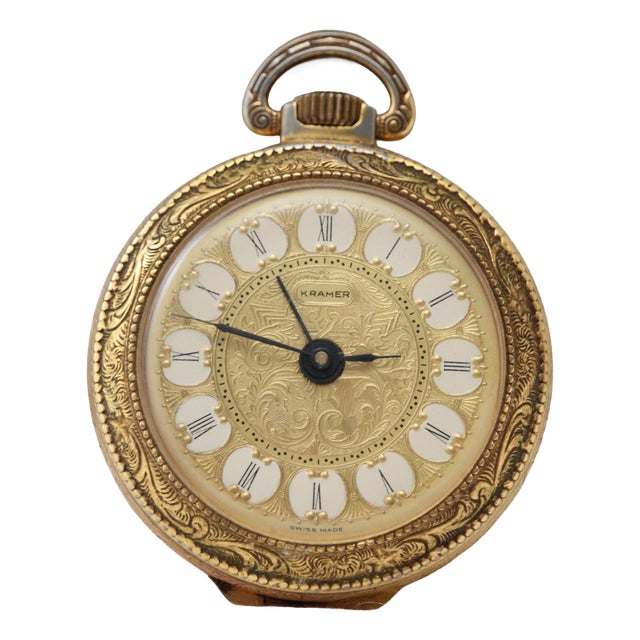 Swiss Gold Pocket Watch, 1920s For Sale