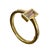 Early 21st Century 18k Yellow Gold Bezel Baguette Diamond Ring, Size 6.5 For Sale - Image 5 of 6