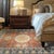 Textile 10x14 Jade Traditional Coral Geometric Medallion Hand Knotted Wool Carpet Rug For Sale - Image 7 of 8