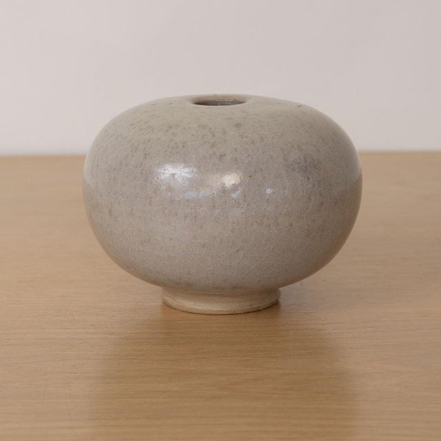 1960s French Stoneware Ceramic Globe Vase For Sale In Los Angeles - Image 6 of 11