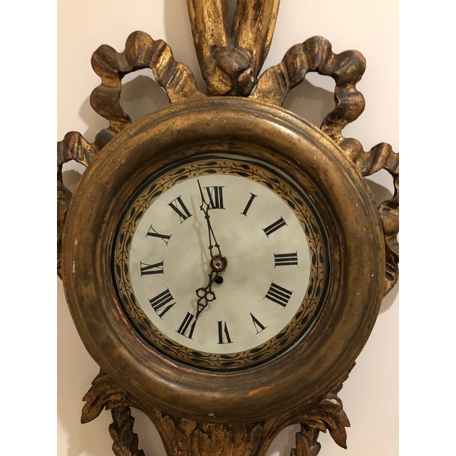 Antique French Wood Carved Wall Clock Chairish