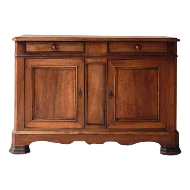19th Century French Louis Philippe Walnut Server For Sale