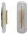 Modern Murano Glass and Brass Sconces, Italy, 2000s, Set of 2 For Sale