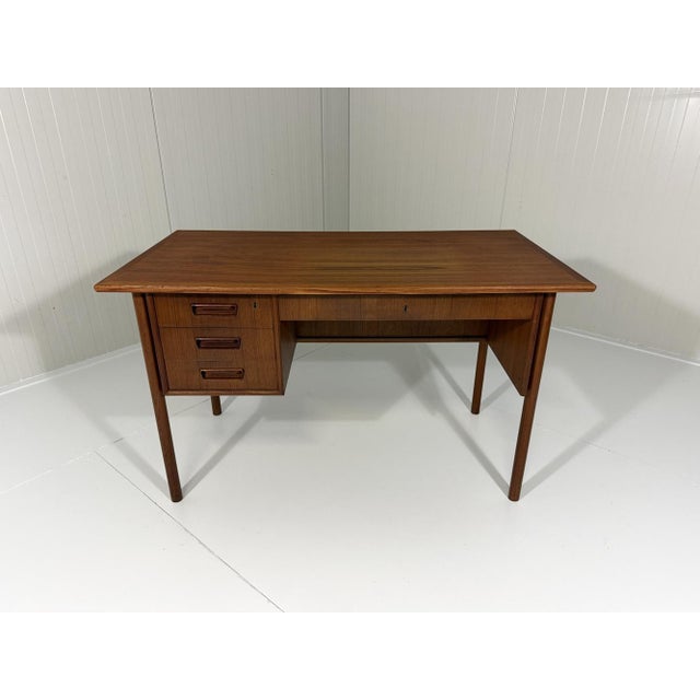 Teak Freestanding Desk by Gunnar Nielsen Tibergaard for Tibergaard, Denmark, 1960s For Sale - Image 15 of 15